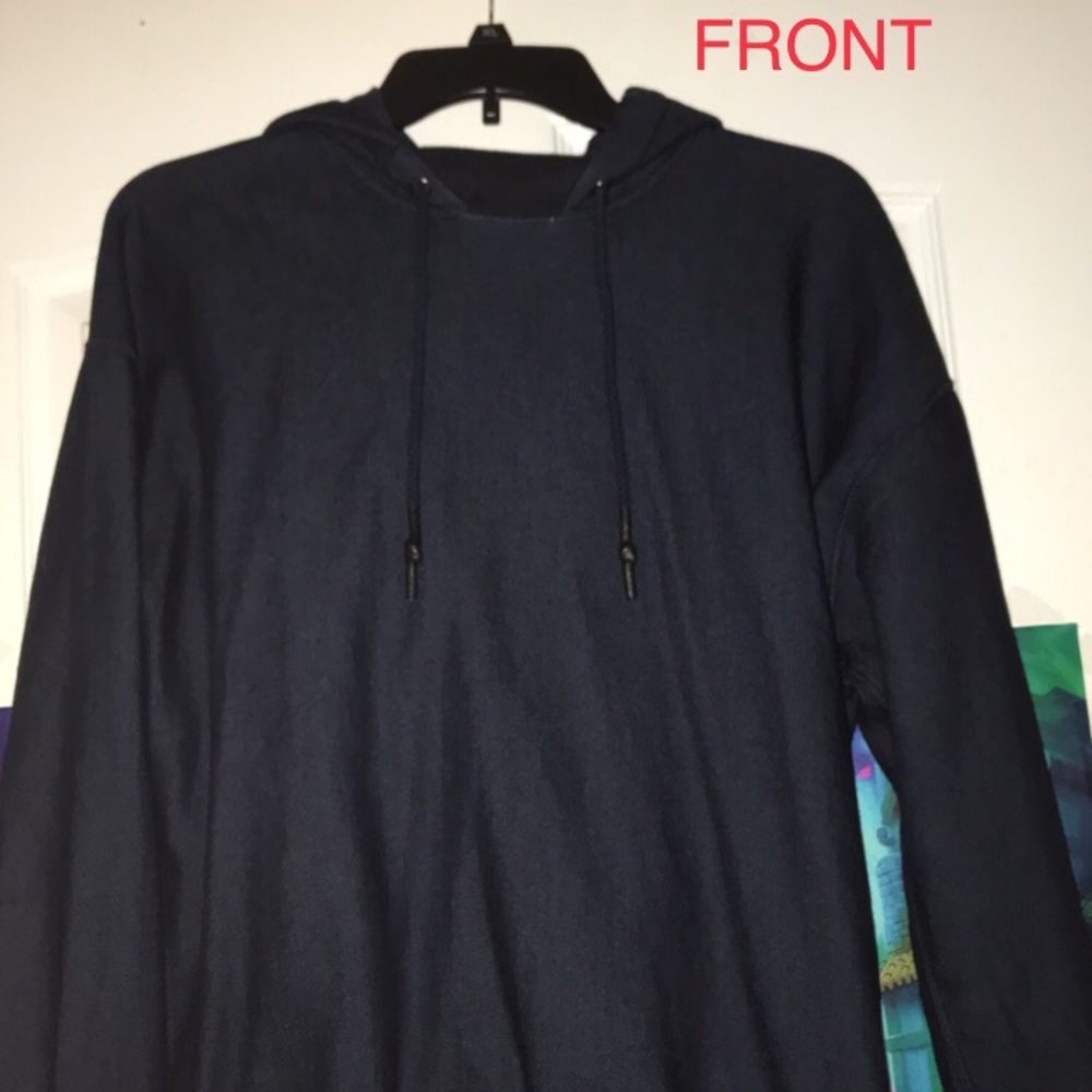 Armani Jean AUTHENTIC Italian Denim Hoodie Small